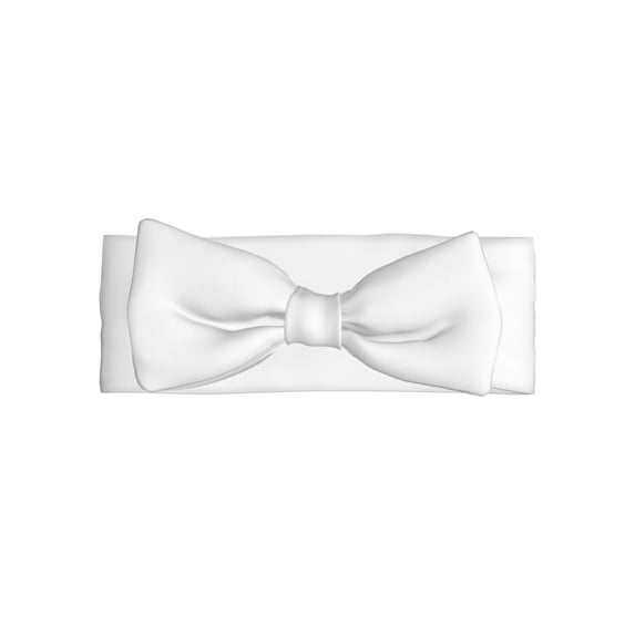 Balery White Pattern Baby Headbands Hairbands Hair Bow Elastics for Baby Girls Newborn Infant Toddlers Kids