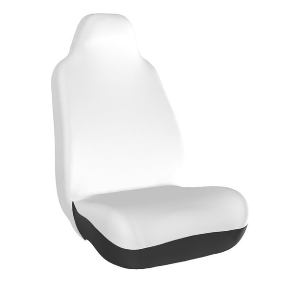 Balery White Pattern Car Seat Cover - Soft & Breathable Front Premium Covers with Non-Slip Protector Fits Most Automotive, Vans, SUVs, Trucks - 1 Unit