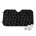 thumbnail image 1 of Balery White Pineapples Print Car Windshield Sun Shade,Windshield Sunshade for Car Pickup Truck SUV Accessories-Medium, 1 of 7