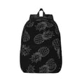 thumbnail image 1 of Balery White Pineapples Vintage Canvas Backpack for Men and Women - Large Capacity, Durable Travel Laptop Bag for School, Work, Hiking, and Outdoor Activities, 1 of 7