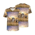 thumbnail image 1 of Balery Wildlife Protection Baseball Jersey for Men Casual Button Down Shirts Short Sleeve Active Team Sports Uniform-Large, 1 of 9