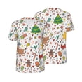 thumbnail image 1 of Balery Winter Christmas And New Year Deer Baseball Jersey for Men Casual Button Down Shirts Short Sleeve Active Team Sports Uniform-Medium, 1 of 9