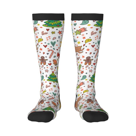 Balery Winter Christmas And New Year Deer Fun Novelty Socks Men'S Women'S Crew Socks Funny Crazy Novelty Socks Quirky And Cool Socks
