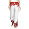 thumbnail image 1 of Balery Winter Christmas Snowflake print Women's Pajama Pants,Ultra Lightweight Pjs,Lounge Pant-X-Large, 1 of 9