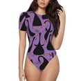 thumbnail image 1 of Balery Women'Sfunny Goose Crew Neck Round Neck Short Sleeves Slim Fit Casual Basic Extender Bodysuit Daily Jumpsuit T Shirts-Medium, 1 of 9
