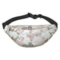 Balery World Map With Safari Animals Versatile Waist Bag for Men and