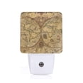 thumbnail image 1 of Balery World Map1 Pattern LED Night Light with Automatic Sensor Plug in Night Light with Dusk-to-Dawn Light Sensor LED Nightlight 0.5W-US, 1 of 7