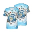 thumbnail image 1 of Balery World Travel Baseball Jersey for Men Casual Button Down Shirts Short Sleeve Active Team Sports Uniform-4X-Large, 1 of 9