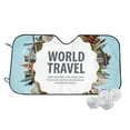 thumbnail image 1 of Balery World Travel Windshield Sun Shade, Car Front Window Sunshade Cover ,Automotive Interior Portected Blocks Uv Rays For Car Pickup Truck Suv Accessories- Medium, 1 of 7