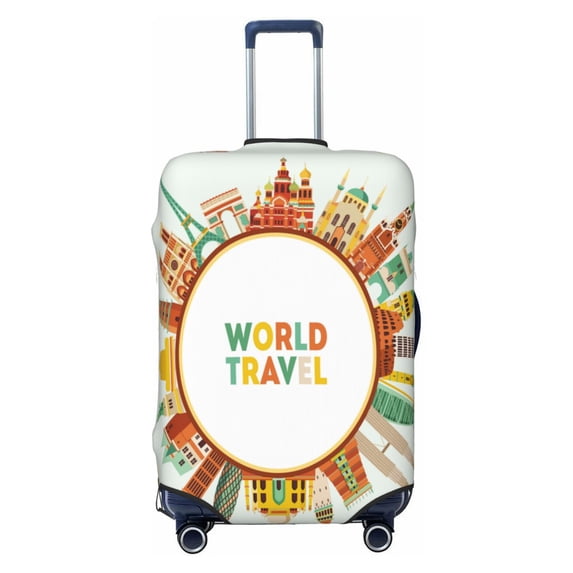 Balery World Travel3 Luggage Cover Protector, Scratch And Dirt Resistant, Fits 18-32 Inch Luggage(excluding luggage) - Medium