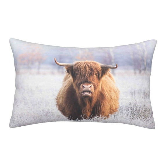 Balery Yak Pillow Covers,Bed Pilowcases,Reversible Plush Throw Pillow Covers End Pillow Encasement,Pillow Case - 20"X30"