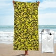 Balery Yellow Butterflies Print Towels Luxurious Jumbo Bath Sheet