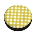 thumbnail image 1 of Balery Yellow Checkboard Tire Covers - Tough Tire Wheel Protector for Truck, SUV, Trailer, Camper, RV -15 inch, 1 of 8