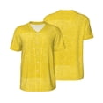 thumbnail image 1 of Balery Yellow Glitter Baseball Jersey for Men Casual Button Down Shirts Short Sleeve Active Team Sports Uniform-Medium, 1 of 9