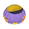 thumbnail image 1 of Balery Yellow Lemon And Orange Shower Caps, Double Layer Waterproof Shower Cap, Double Layers Reusable Shower Cap With Soft Comfortable For Long Thick Hair Soft Bath Shower Hair Caps, 1 of 9