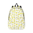 thumbnail image 1 of Balery Yellow Lemon Leaves Vintage Canvas Backpack for Men and Women - Large Capacity, Durable Travel Laptop Bag for School, Work, Hiking, and Outdoor Activities, 1 of 7
