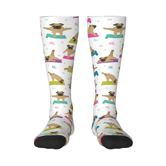 Balery Yoga Dogs Poses Fun Novelty Socks Men'S Women'S Crew Socks Funny Crazy Novelty Socks Quirky And Cool Socks