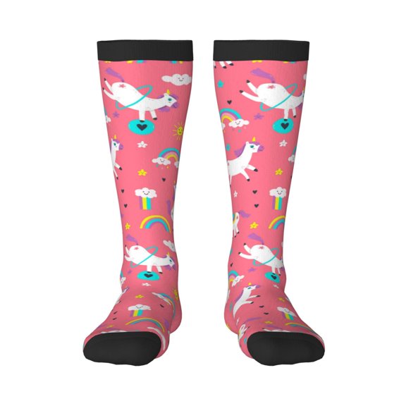 Balery Yoga Unicorn Fun Novelty Socks Men'S Women'S Crew Socks Funny Crazy Novelty Socks Quirky And Cool Socks