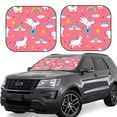 thumbnail image 1 of Balery 2 Piece Yoga Unicorn Car Windshield Sun Shade|Foldable Front Windshield Shade for Car Front Window for Most Sedans SUV Truck-Medium, 1 of 7