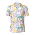 thumbnail image 1 of Balery Zebra Colourful Printed Men’s Short Sleeve Polo Shirt, Midweight Men's Shirt,Golf Polo shirts -Medium, 1 of 8