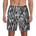 thumbnail image 1 of Balery Zebra Mens Swim Trunks Swim Shorts for Men Quick Dry Inseam Beach Shorts with Compression Liner Pocket-Medium, 1 of 9