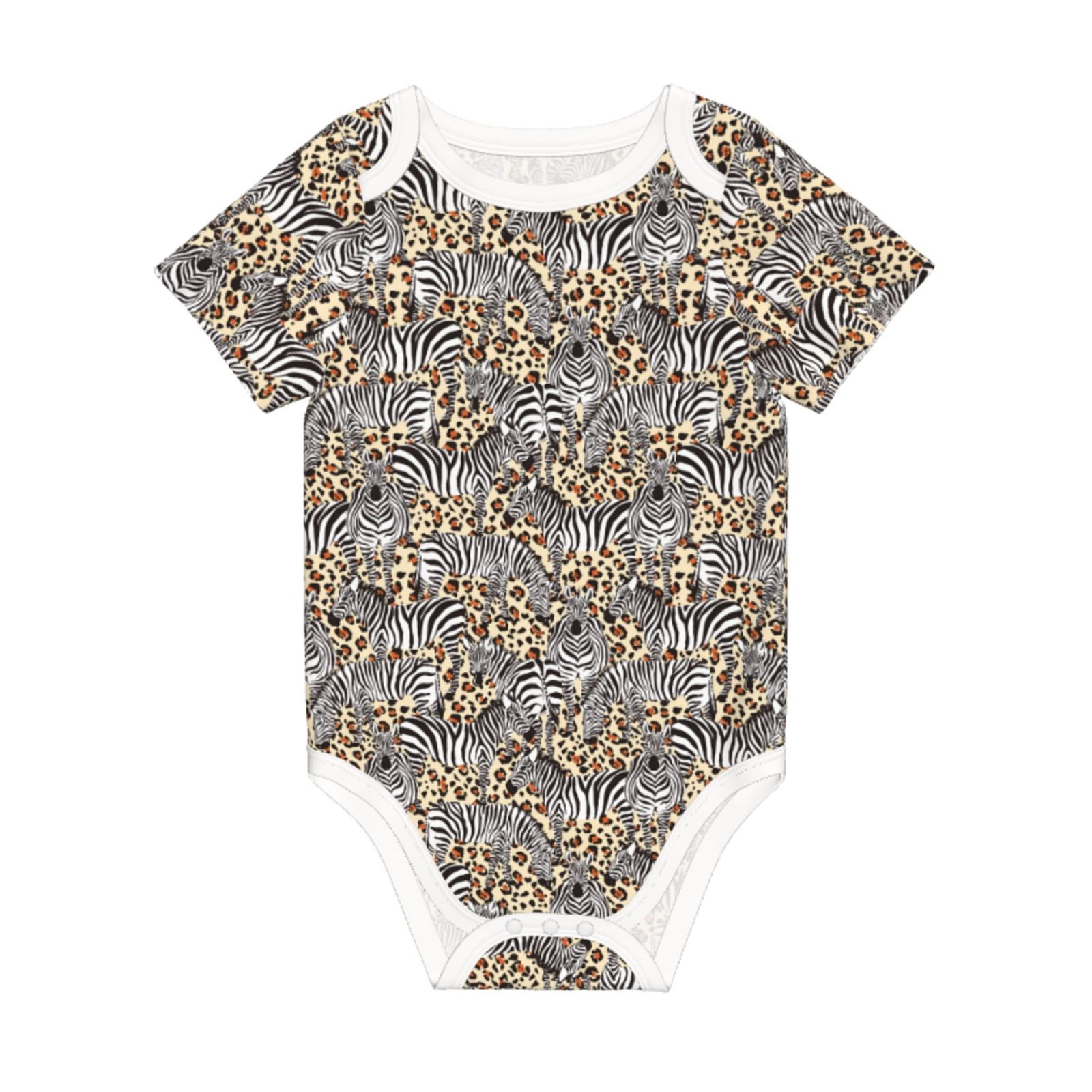 Balery Zebra Pattern Baby Climbing Clothes Infant Bodysuit Cute Infant ...