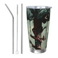 thumbnail image 1 of Balery Zombie Flower Apocalypse Pattern 20oz Insulated Car Cup with Dual Drink Lids, Stainless Steel Travel Mug Eco-Friendly and Leak-Proof-Straw Three-piece Set, 1 of 8