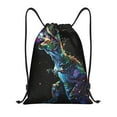 thumbnail image 1 of Balery colorful flames dinosaur Pattern Drawstring Backpack Bag Sport Gym Sackpack Cinch Bags Pattern Drawstring Backpack Bag Sport Gym Sackpack Cinch Bags -Small, 1 of 6