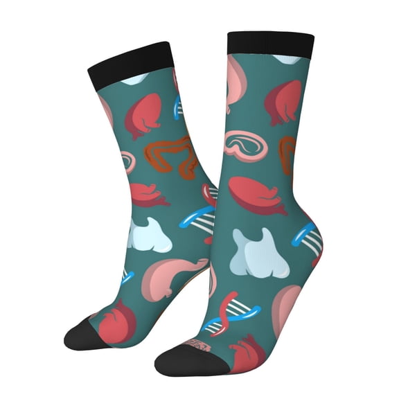 Balery cute Skull organ Pattern Crew Socks Unisex– Soft & Breathable Socks for Men & Women, One-Size Fits Most (US 5-11), Comfortable & Durable for Daily Wear