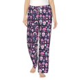 thumbnail image 1 of Balery cute Skull rainbow mushroom print Women's Pajama Pants,Ultra Lightweight Pjs,Lounge Pant-X-Large, 1 of 9