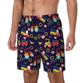 thumbnail image 1 of Balery cute animals Pattern Mens Swim Trunks Swim Shorts for Men Quick Dry Inseam Beach Shorts with Compression Liner Pocket-Small, 1 of 6