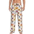thumbnail image 1 of Balery cute bugs print Men's Pajama Pants,Ultra Lightweight Pjs,Lounge Pant-Large, 1 of 6