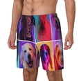 thumbnail image 1 of Balery cute dogs of different breeds Pattern Mens Swim Trunks Swim Shorts for Men Quick Dry Inseam Beach Shorts with Compression Liner Pocket-Large, 1 of 6