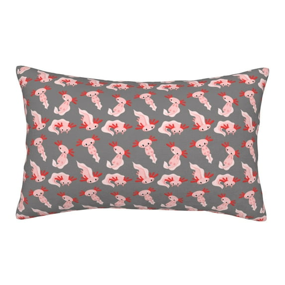 Balery cute pink axolotl Pattern Bedding Queen Pillow Cases - Envelope Closure - Soft Brushed Microfiber Fabric - Shrinkage and Fade Resistant Pillow Cases-14"x20"