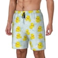 thumbnail image 1 of Balery cute rubber duck Pattern Mens Swim Trunks Swim Shorts for Men Quick Dry Inseam Beach Shorts with Compression Liner Pocket-3X-Large, 1 of 6