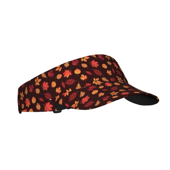 Balery fall Maple leaf Sport Wear Athletic Visor Sun Sports Visor Hat Visor Adjustable Cap for Women and Men (One Size)