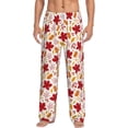 thumbnail image 1 of Balery fall laef Maple print Men's Pajama Pants,Ultra Lightweight Pjs,Lounge Pant-X-Large, 1 of 9