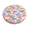 thumbnail image 1 of Balery hand drawn butterflies Pattern Round Bar Stool Seat Covers Velvet Fabric Adjustable Protects from Scratches and Stains for 14-17 Inch Chair-13 inch, 1 of 7