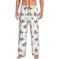 thumbnail image 1 of Balery happy new year Raccoon print Men's Pajama Pants,Ultra Lightweight Pjs,Lounge Pant-Large, 1 of 9
