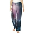 thumbnail image 1 of Balery lighthouse Waves Torrential Rain print Women's Pajama Pants,Ultra Lightweight Pjs,Lounge Pant-XX-Large, 1 of 9