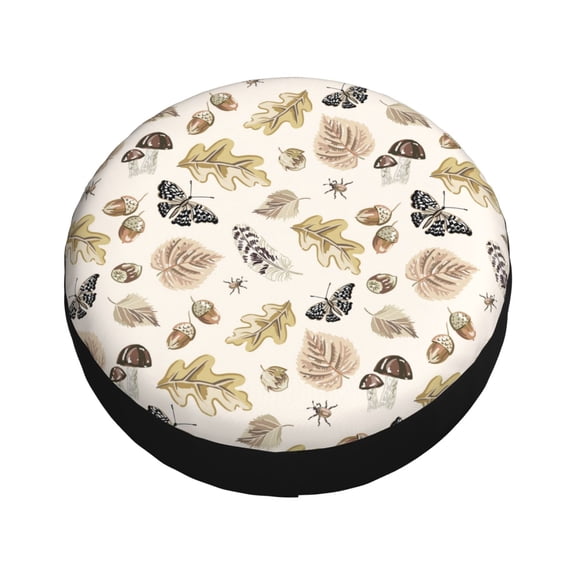 Balery nuts leaf Butterfly Tire Covers - Tough Tire Wheel Protector for Truck, SUV, Trailer, Camper, RV -15 inch