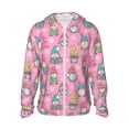 thumbnail image 1 of Balery pink Holiday Joy Men's Women's UPF 50+ Sun Protection Lightweight Hoodie Performance Long Sleeve Shirt for Fishing Running-3X-Large, 1 of 7
