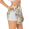 thumbnail image 1 of Balery pirate with sailing Pattern Women's Running Shorts with Liner 2 Pockets Elastic Workout Athletic Gym Yoga Shorts-Medium, 1 of 7