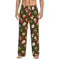 thumbnail image 1 of Balery red green coffee cup print Men's Pajama Pants,Ultra Lightweight Pjs,Lounge Pant-Small, 1 of 9