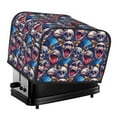 thumbnail image 1 of Balery rock Skull blue record Pattern Oven Cover Kitchen Bread Machine Protector, 4 Slice Toaster Cover for Home, Anti Dust Fingerprint Coaster Cover, 1 of 7