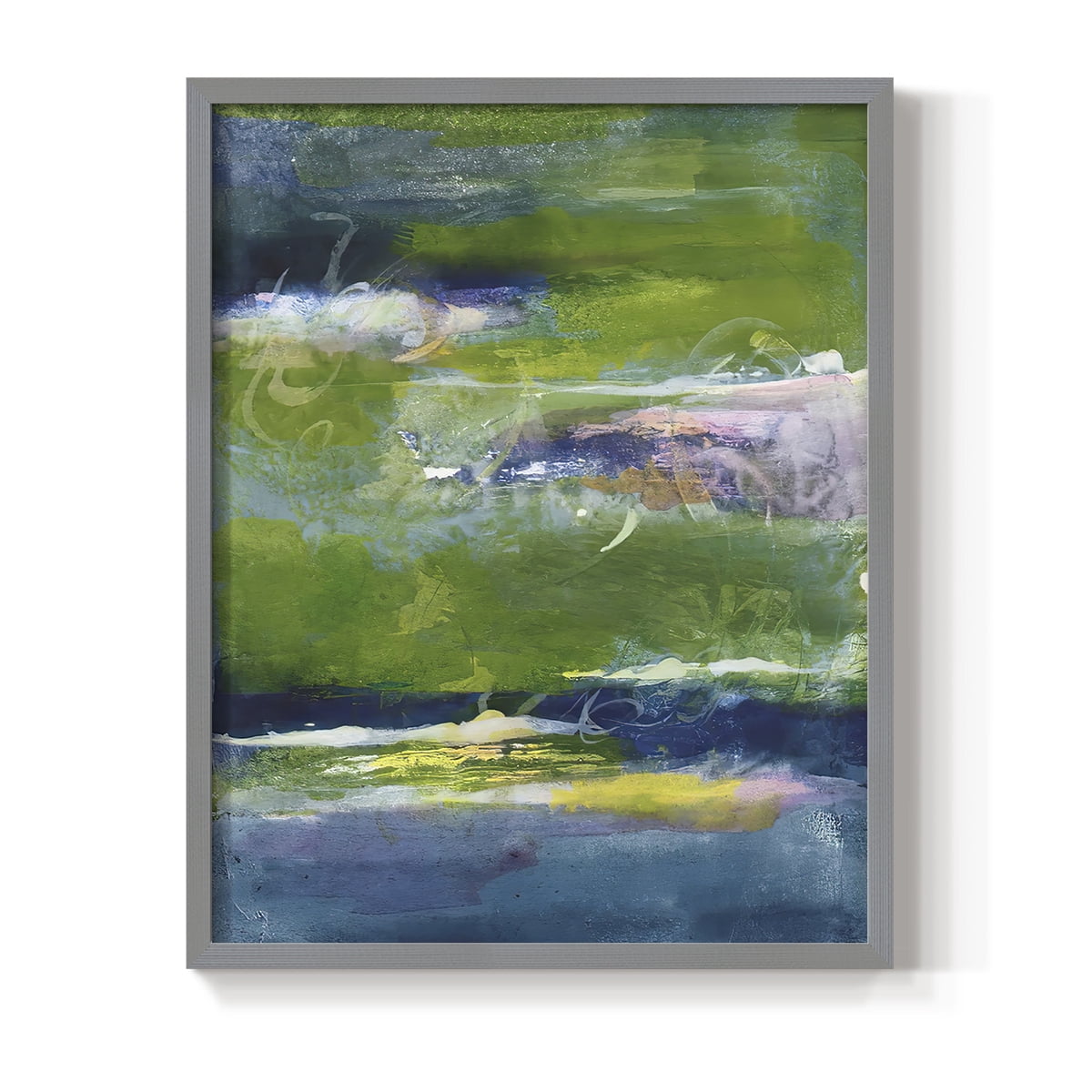 Bales of Color I Framed Print in Gray Solid Wood Framed Print No Nail Hanging
