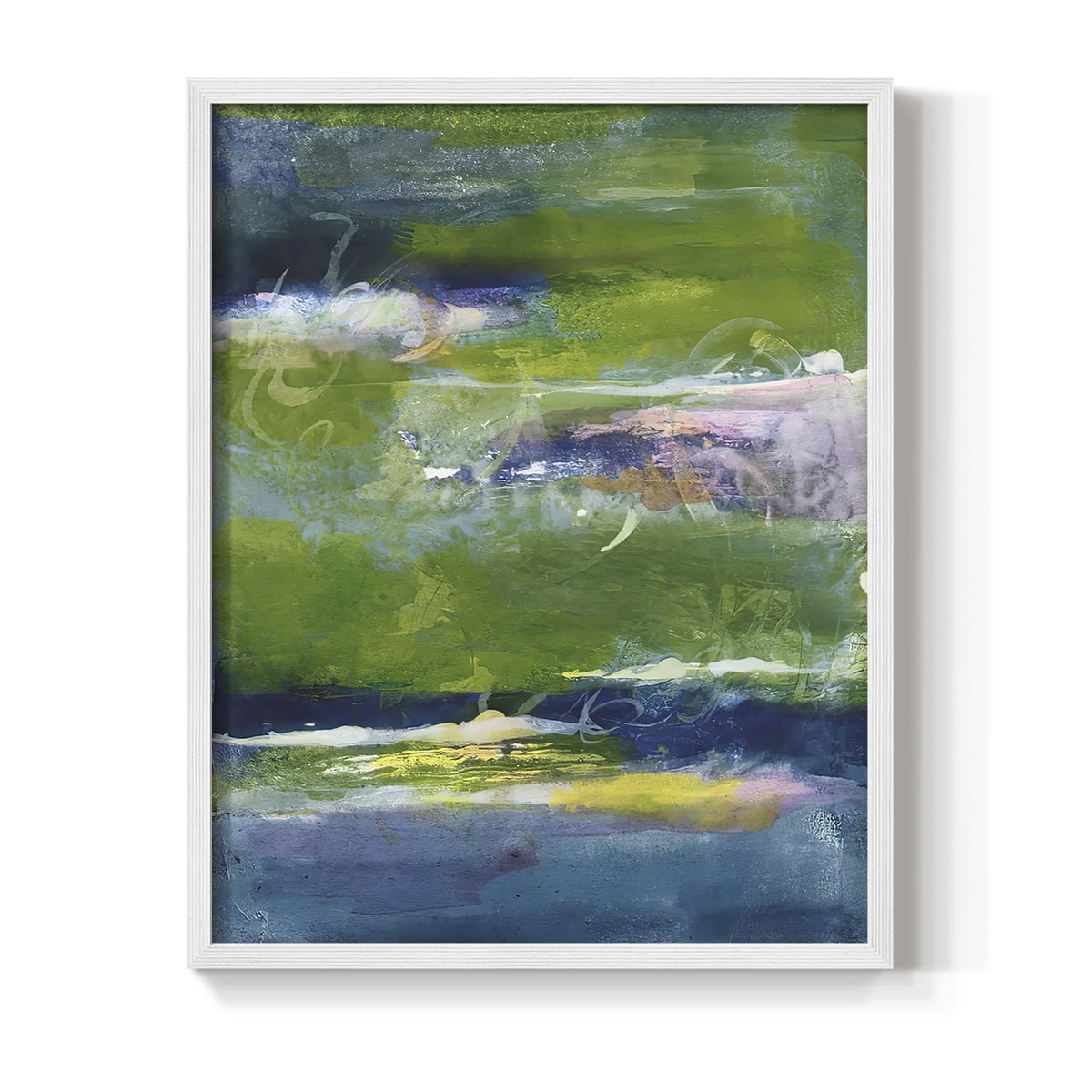 Bales of Color I Framed Print in White Solid Wood Framed Print No Nail Hanging
