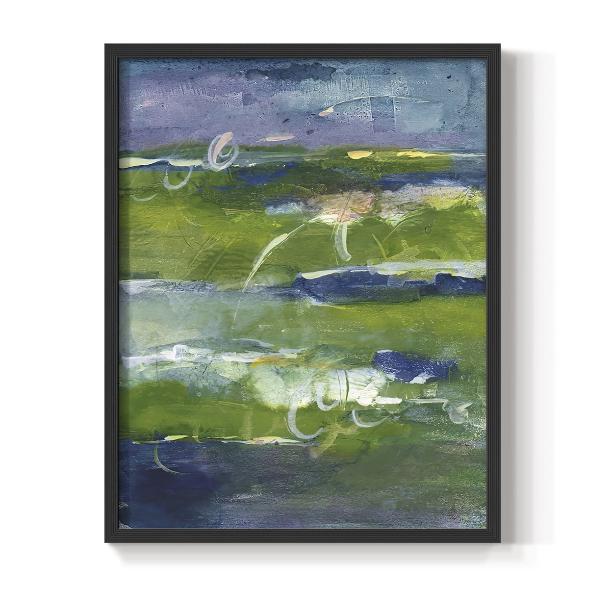 Bales of Color II Framed Print in Black Solid Wood Framed Print No Nail Hanging
