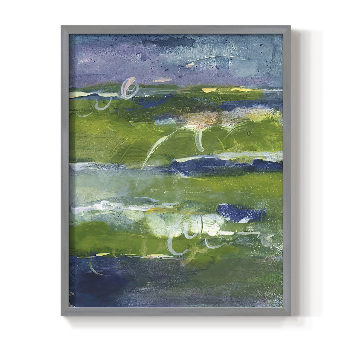 Bales of Color II Framed Print in Gray Solid Wood Framed Print No Nail Hanging