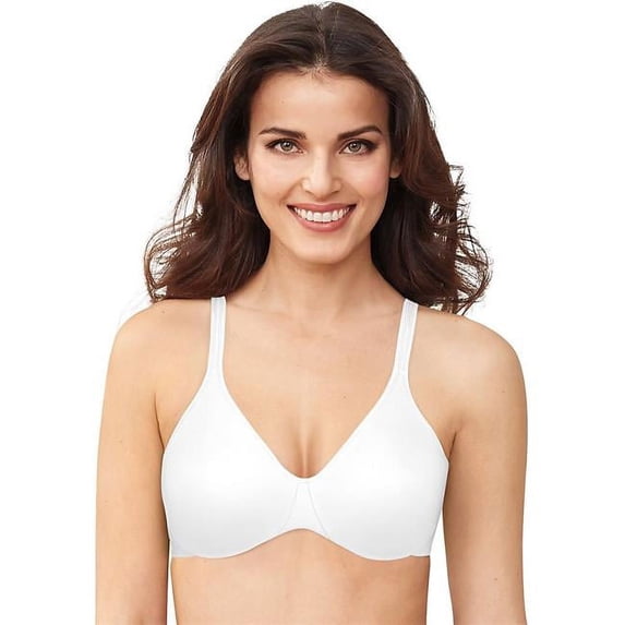 Bali 192503165154 Passion for Comfort Back Smoothing Underwire Bra, White - 42D